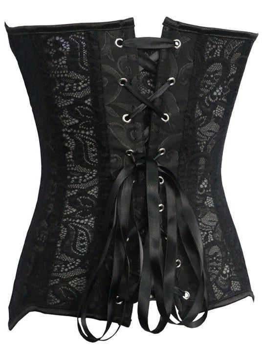 Zippered Lacy Lingerie Corset - Theone Apparel