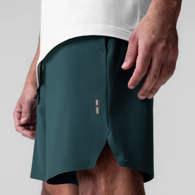 Naadloze prestaties shorts met multi-pocket hulpprogramma-ontwerp