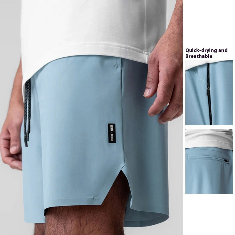Naadloze prestaties shorts met multi-pocket hulpprogramma-ontwerp