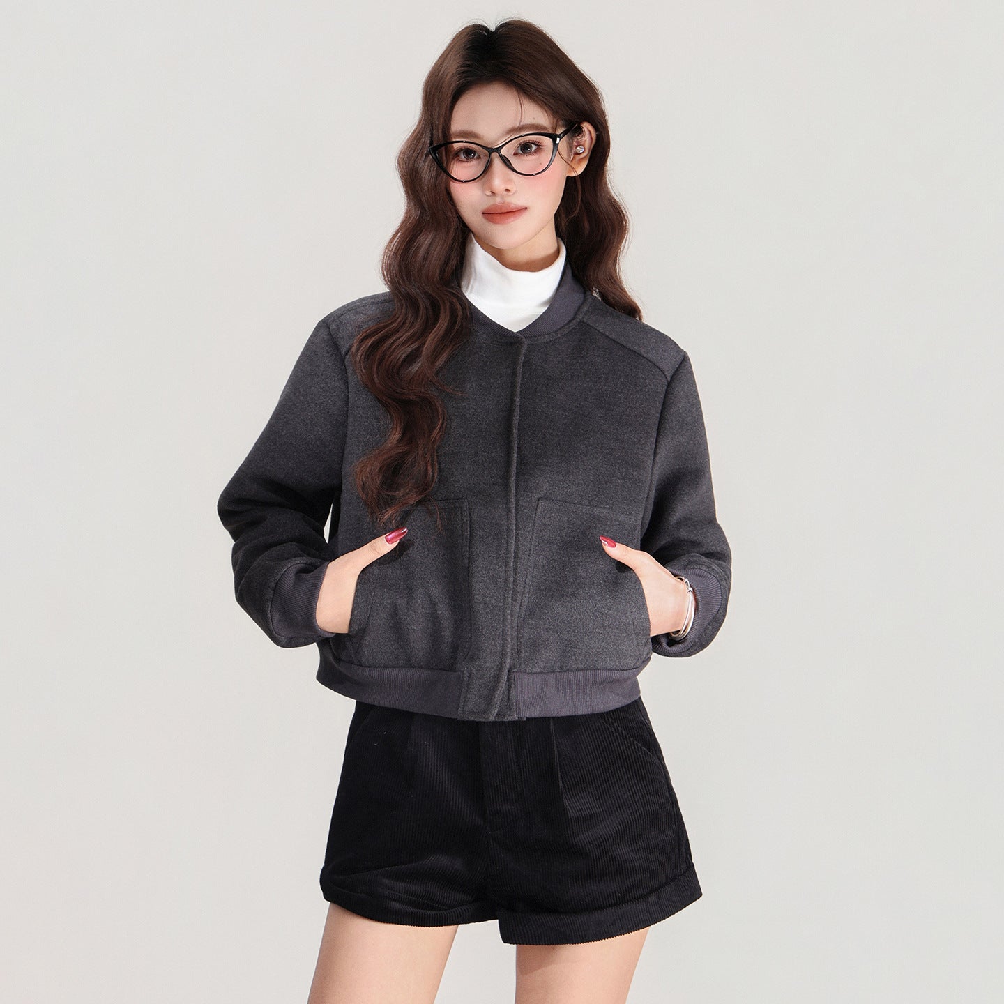 Women's Baseball Jacket Short Coat Autumn And Winter Loose Jacket Top