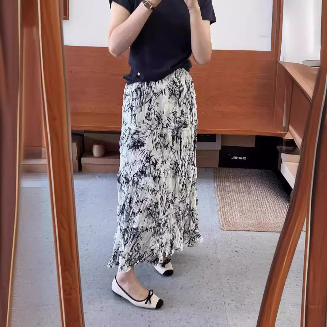Elastic Waist A-Line Skirt Dress For Comfortable Chic