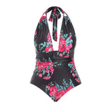 Women's Plus Size Floral Print One Piece Swimsuit