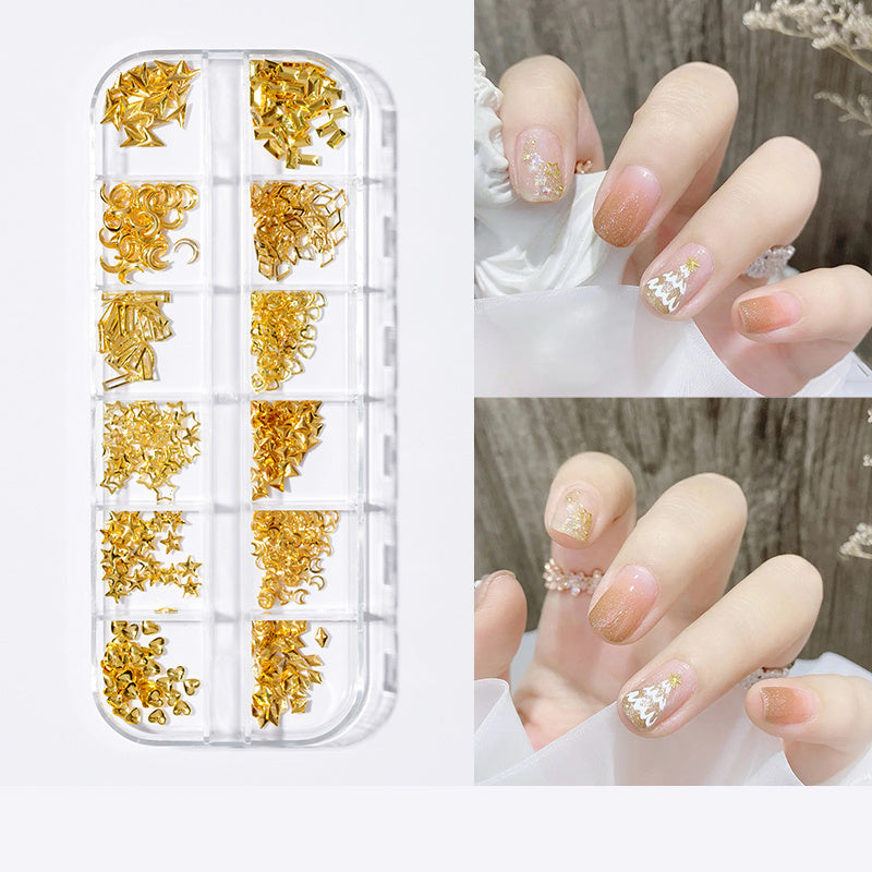 Witte en zilveren 3D Pearl en Butterfly Nail Adornments