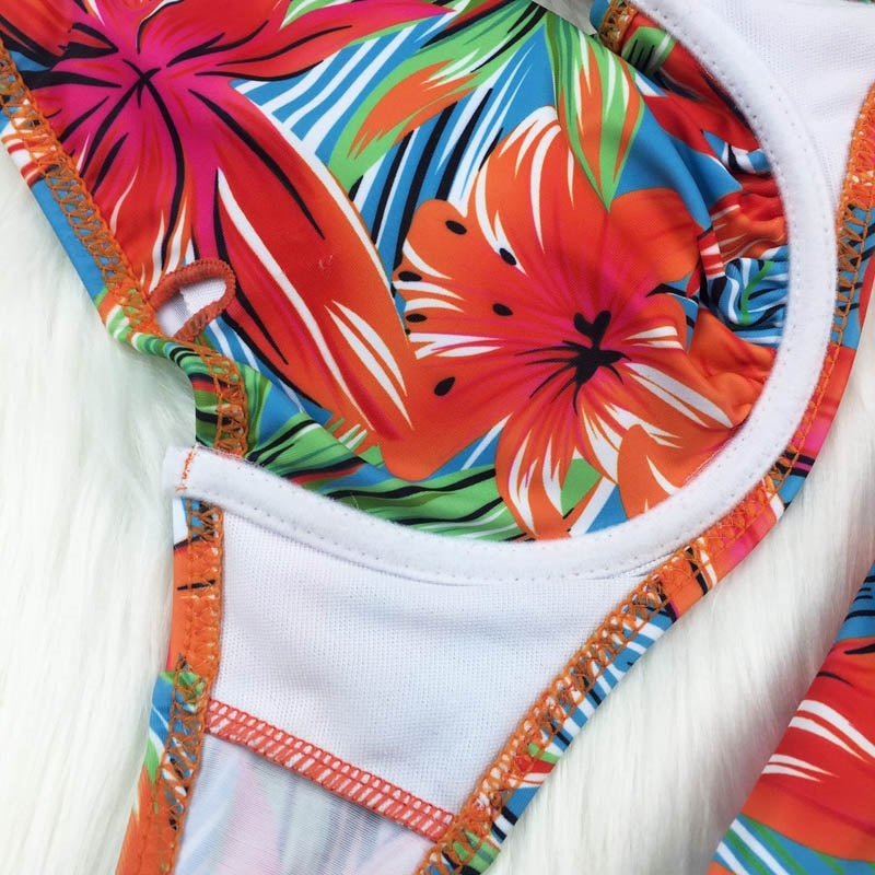 High-Cut Plus Size Two-Piece Bikini for Bold Beach Confidence