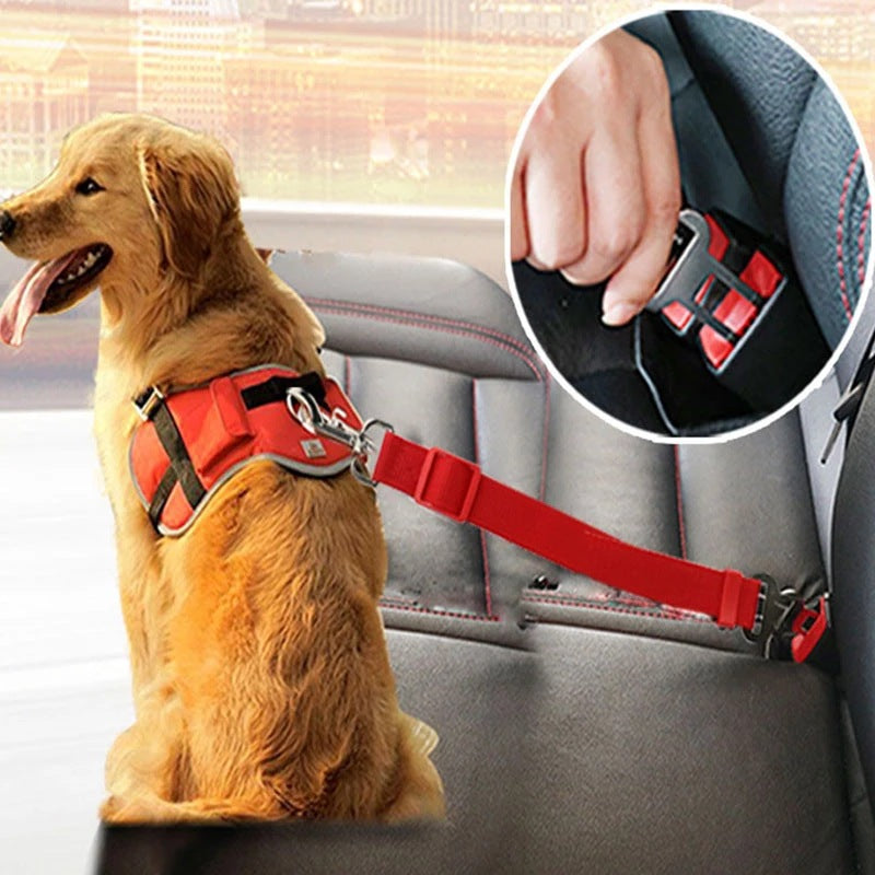 Adjustable Pet Car Seat Belt Harness Clip For Safety
