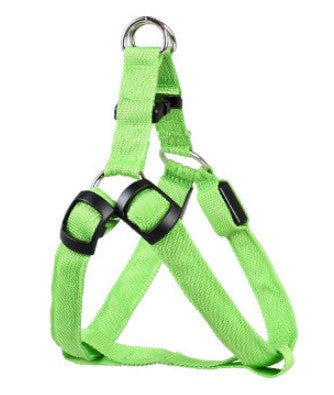 LED Luminous Dog Harness And Leash Set For Night Safety