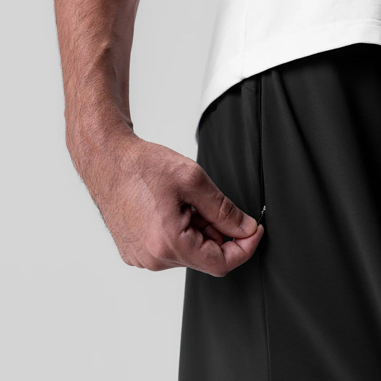 Naadloze prestaties shorts met multi-pocket hulpprogramma-ontwerp