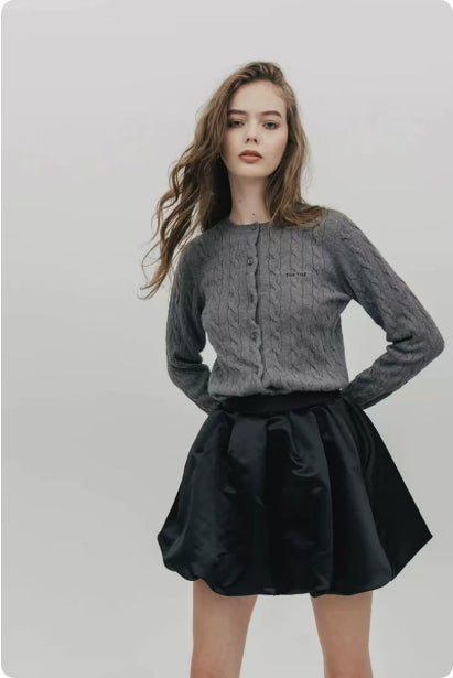 Fashion Women's High-waisted Fluffy Anti-peek Skirt