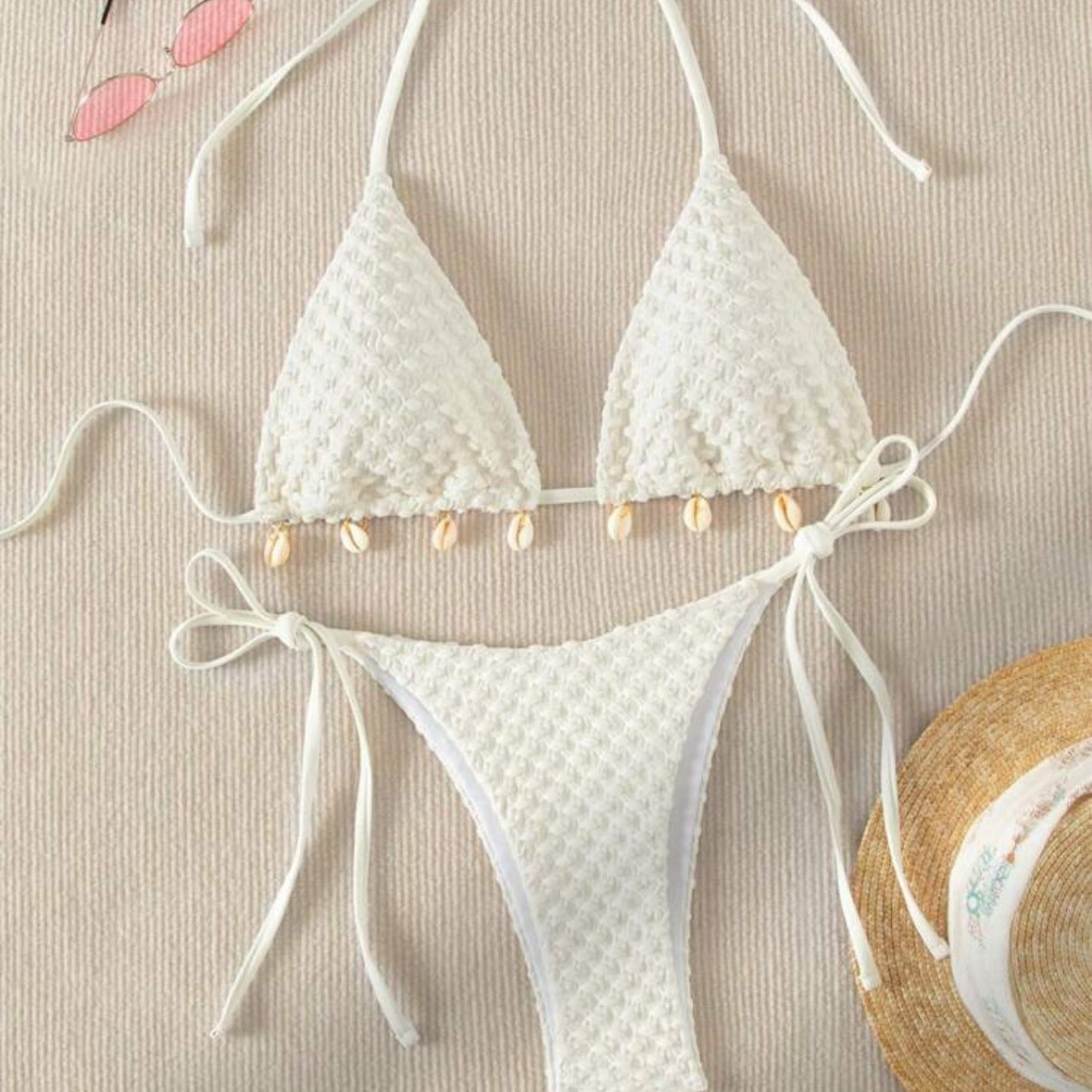 Maiô de tecido especial para elegância elegante para o dia da praia