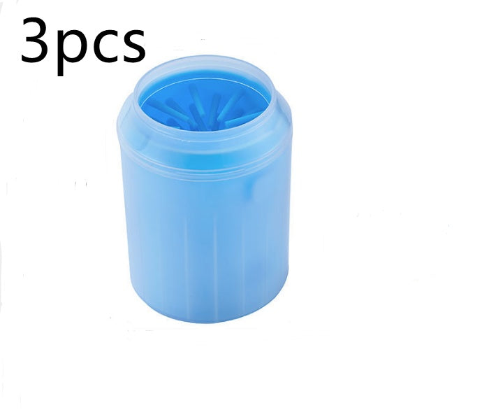 Pet Paw Cleaning Cup Kit With Soft Brush