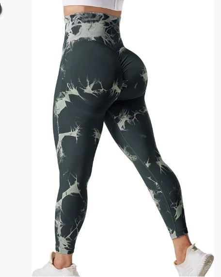 Smoke Series 2 Printed Sports Leggings Fitness Pants