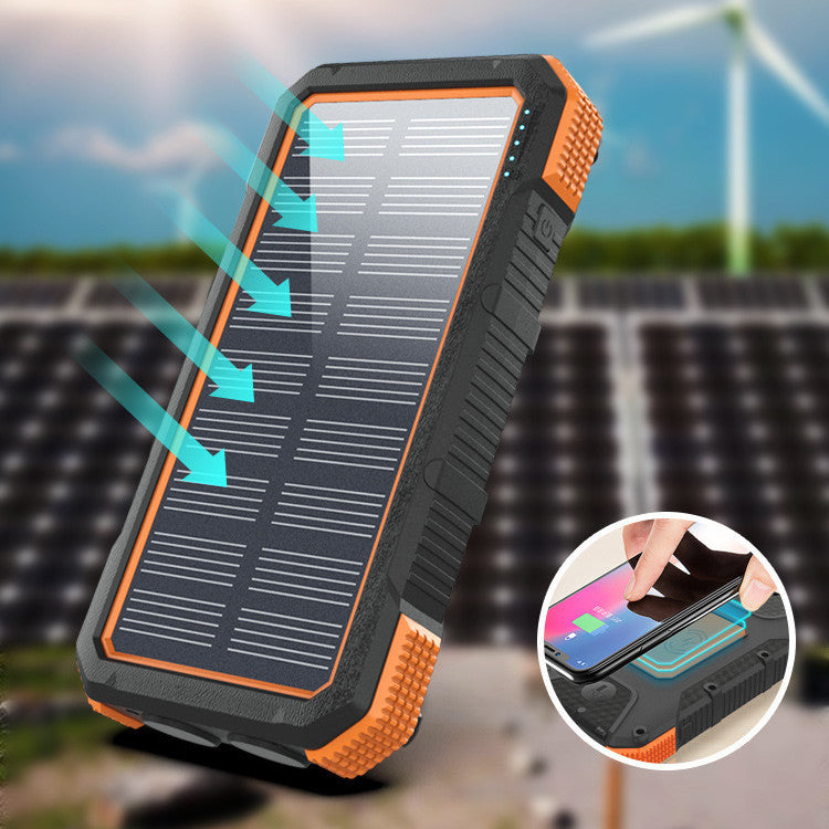 Solar Fast?Charging Compass Power Bank With Rugged Outdoor Design