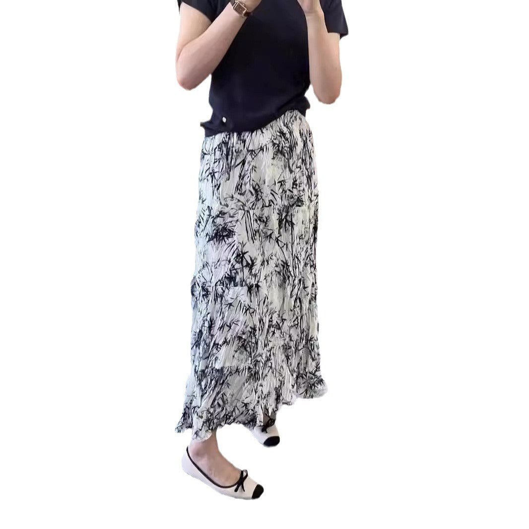 Elastic Waist A-Line Skirt Dress For Comfortable Chic