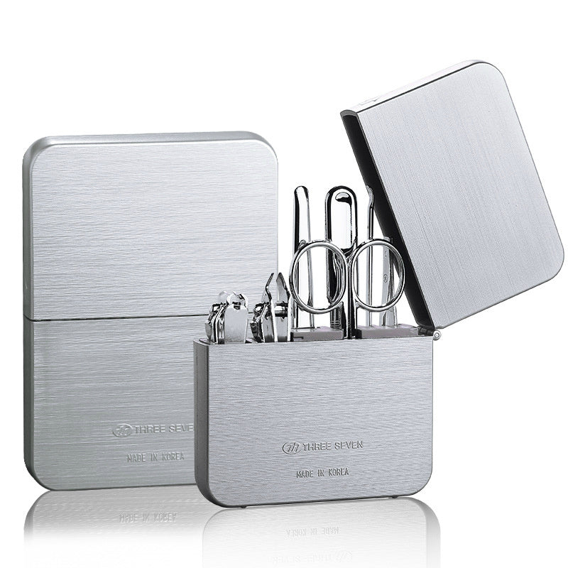 Full Metal Nail Clipper Set in Sleek Modern Case