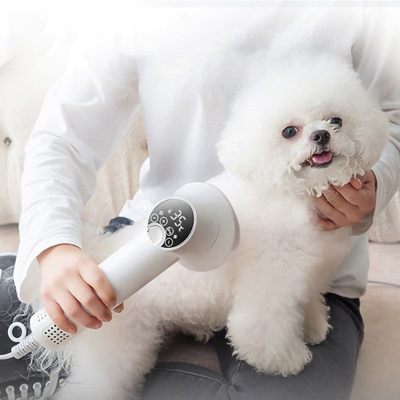 Smart Silent Pet Hair Dryer With Grooming Comb