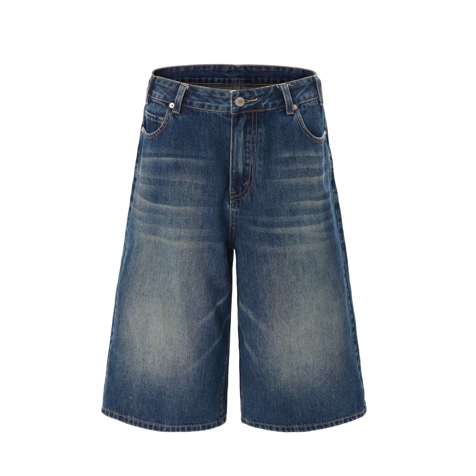 Jeans a gamba a gamba lavati con la moda con fascino americano