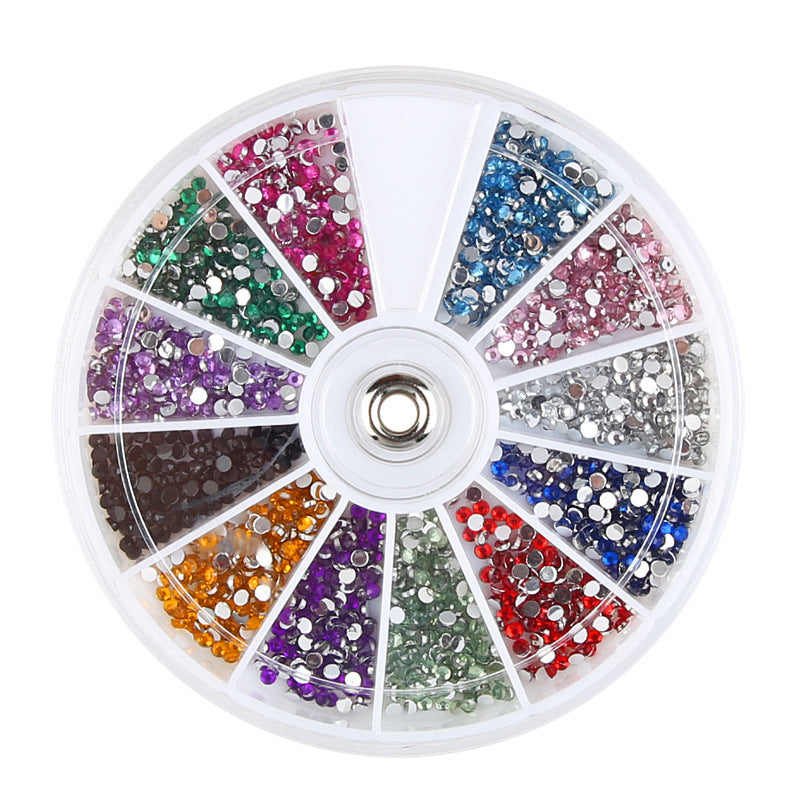 Fake Jewel multicolored nagel versieringen voor thuis manicures