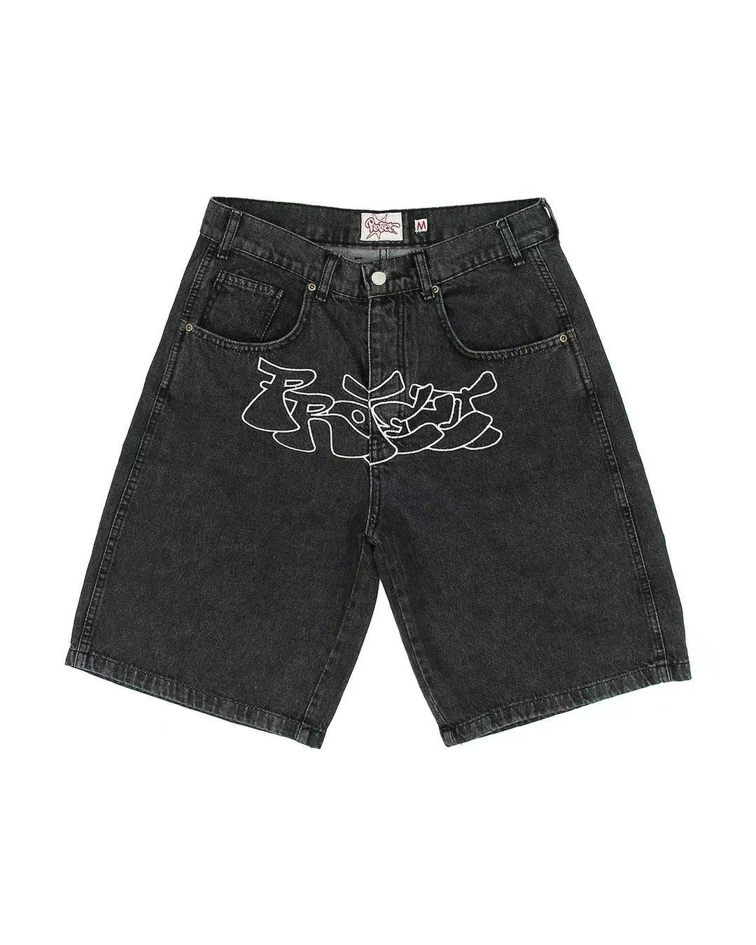 Urban-Inspired Denim Shorts for Casual Hip-Hop Style