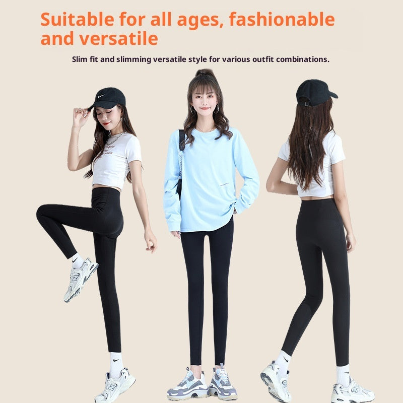 High-waisted Tummy Control Slimming Tight Lifting Buttocks Anti-exposure Women