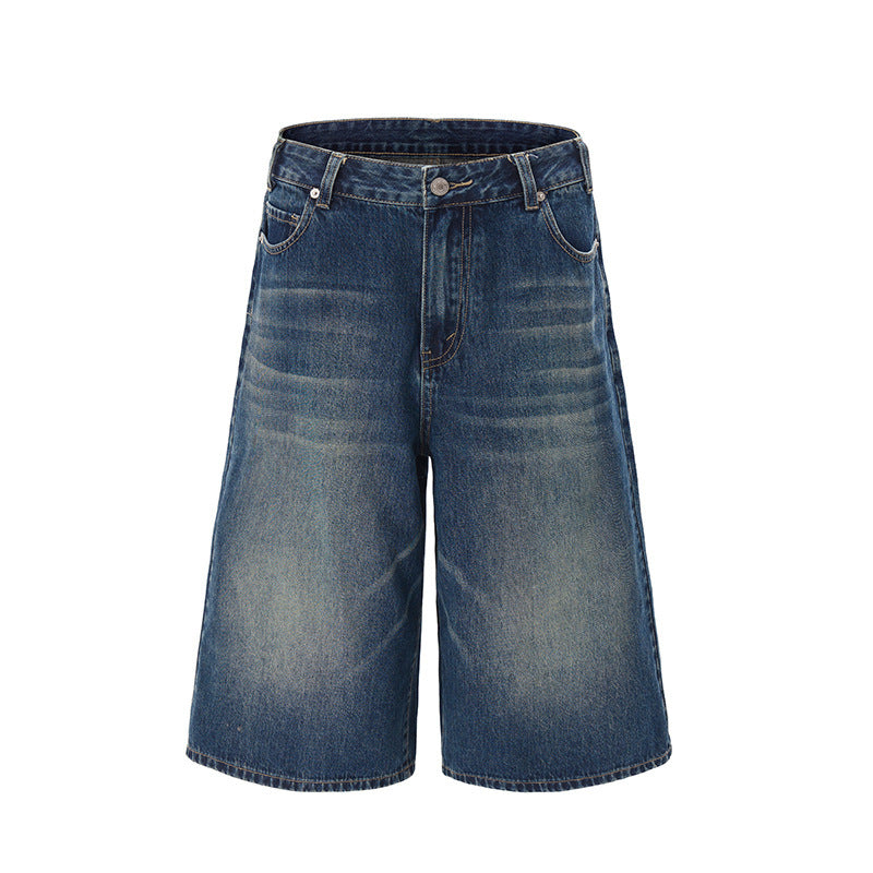 Jeans a gamba a gamba lavati con la moda con fascino americano