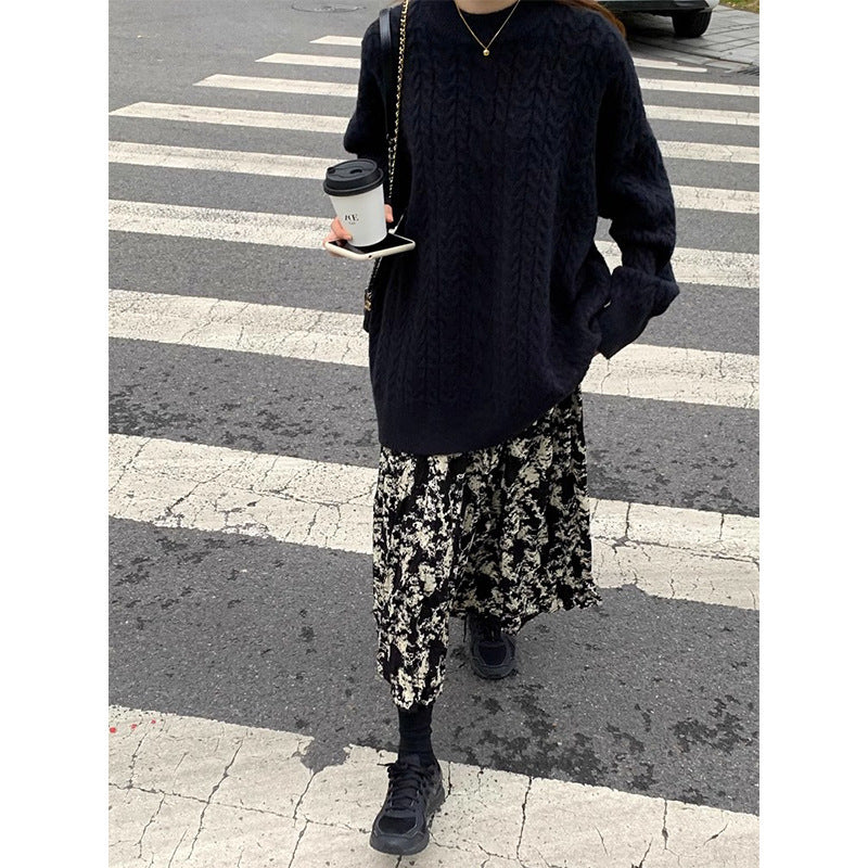 Westerse stijl das geverfde rok voor afslanke casual looks