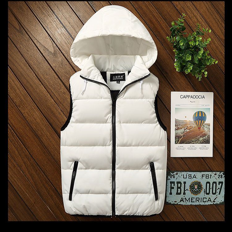 Thickened Lambswool Warm Loose Fit Korean Style Winter Vest