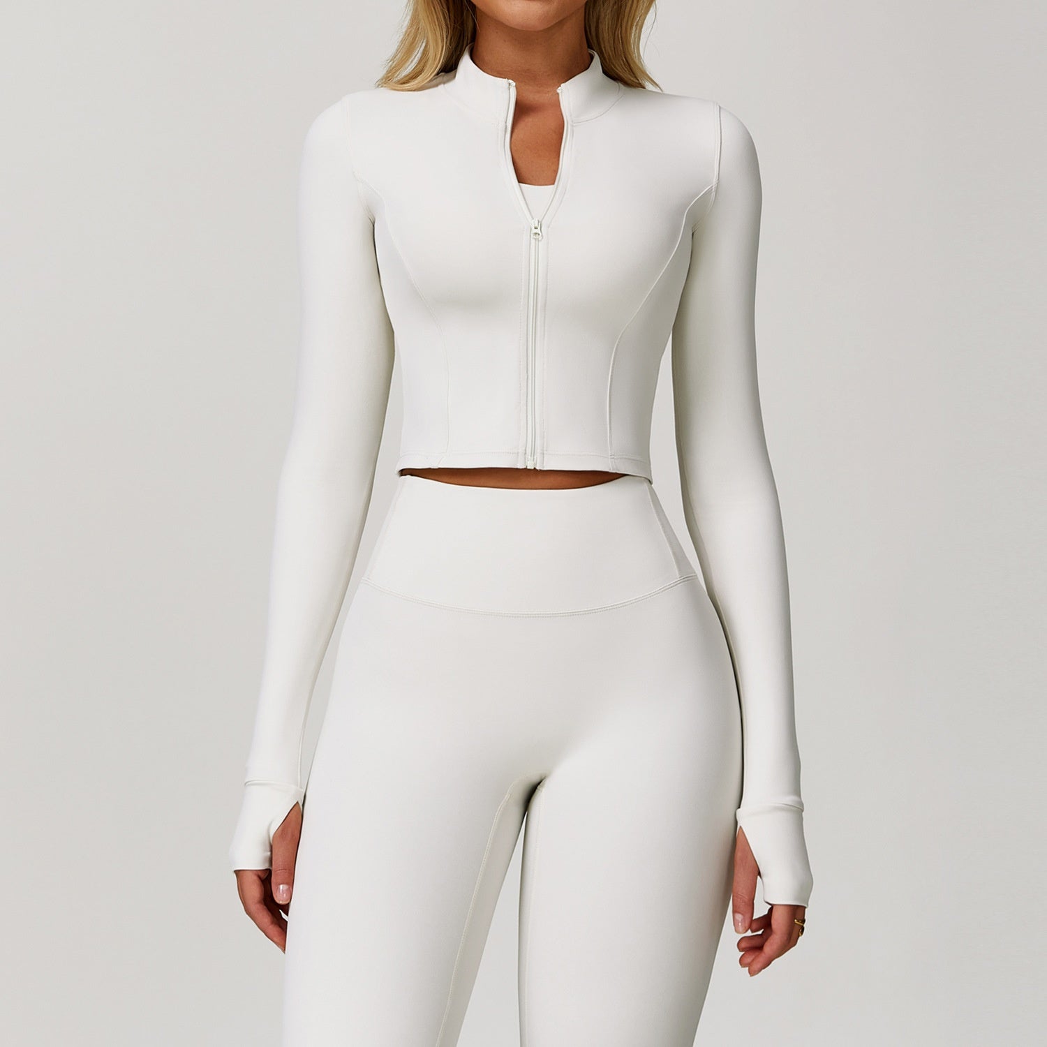 Slim-Fit Quick-Dry Long Sleeve Fitness Jacket For Women