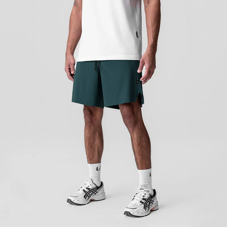 Naadloze prestaties shorts met multi-pocket hulpprogramma-ontwerp