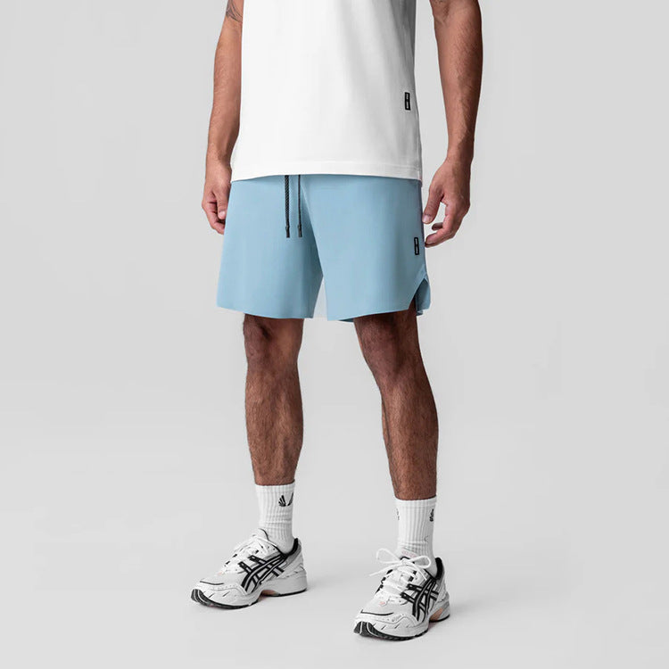 Naadloze prestaties shorts met multi-pocket hulpprogramma-ontwerp