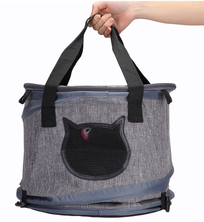 Foldable Pet Carrier Bag With Tunnel And Sleeping Bed