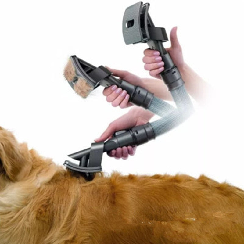 Pet Grooming Brush Attachment For Vacuum Cleaner Systems