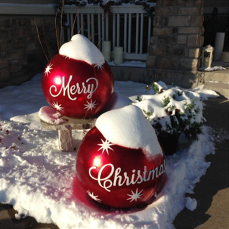 60 Centimeter Hanging Oversized PVC Christmas Ornaments for Exterior Decor