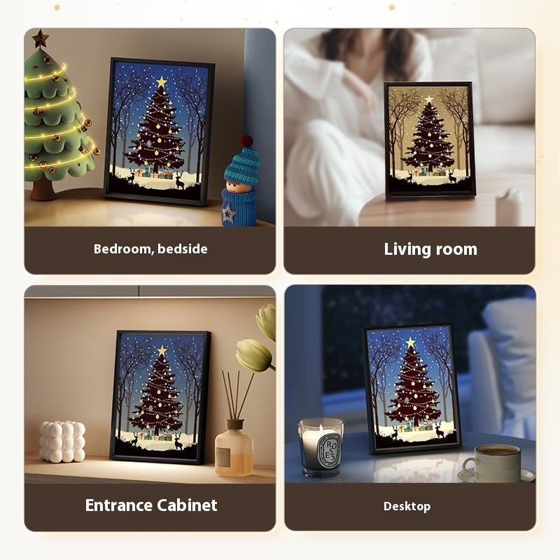 Feestelijke 2-in-1 Christmas Tree Night Light & Bluetooth Speaker Holiday Decoration