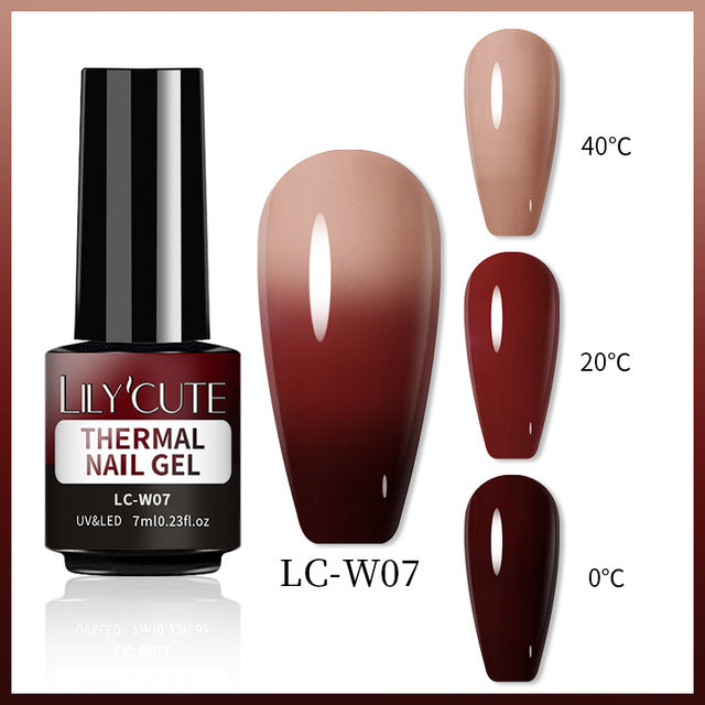 Women's Thermal Gel Nail Paint Colors in Multiple Shades