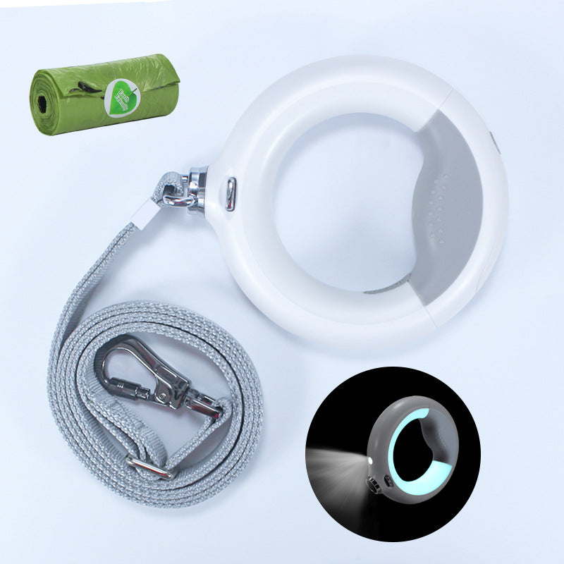 Luminous Automatic Telescopic Dog Leash With Built In Lamp