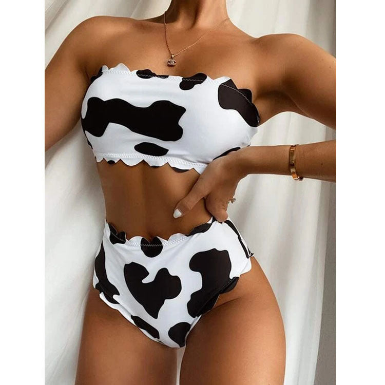 Bikini enveloppé de vache enveloppé pour le style d'été audacieux