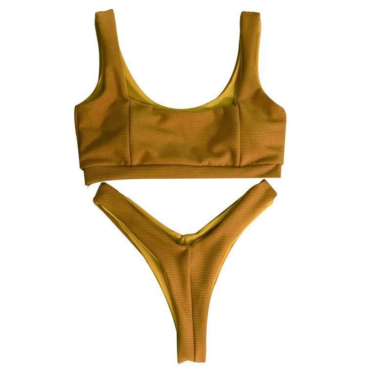 Effortless Split Bikini Swimsuit Designed for Beachside Glamour-Theone Apparel
