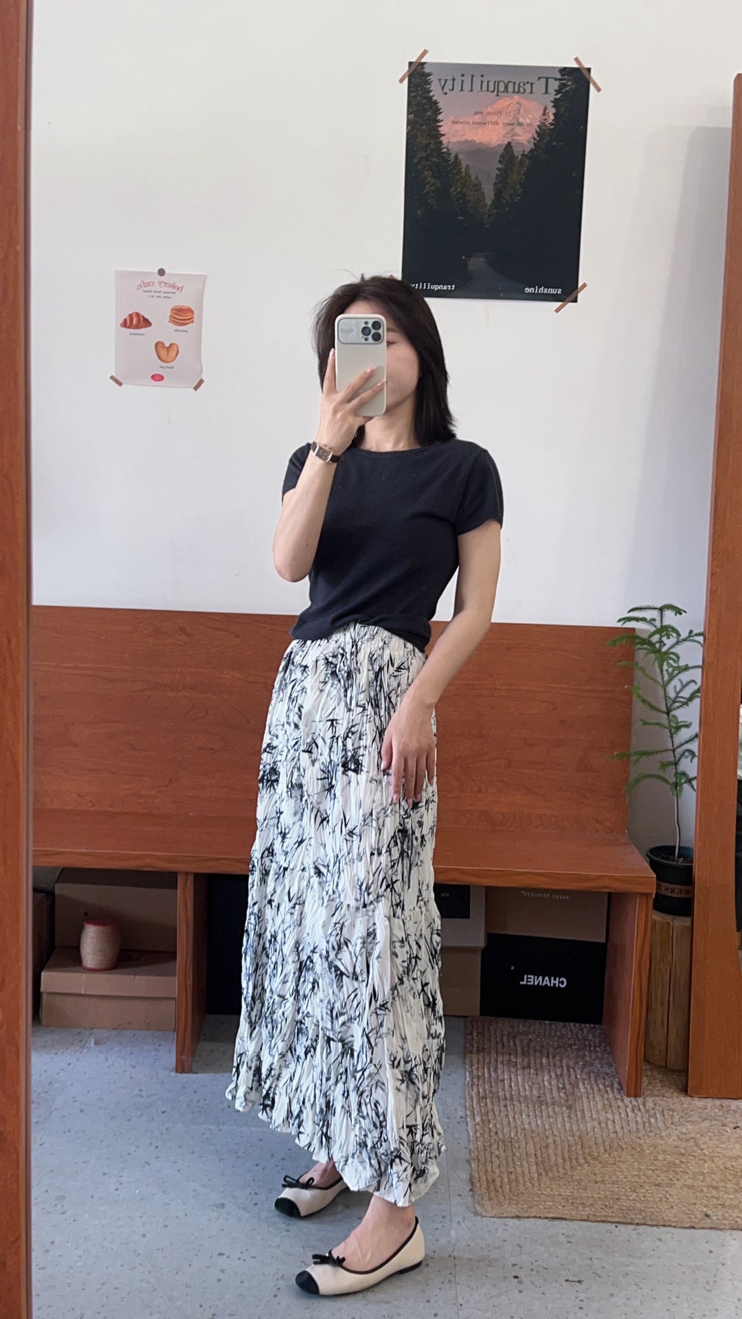 Elastic Waist A-Line Skirt Dress For Comfortable Chic-Theone Apparel