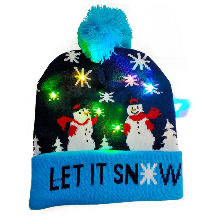 Festive Winter Christmas Toboggan Hat with Puffball-Style 7-Theone Apparel