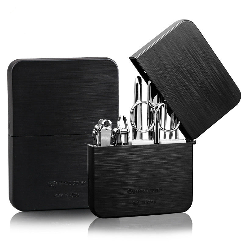 Full Metal Nail Clipper Set in Sleek Modern Case-Theone Apparel