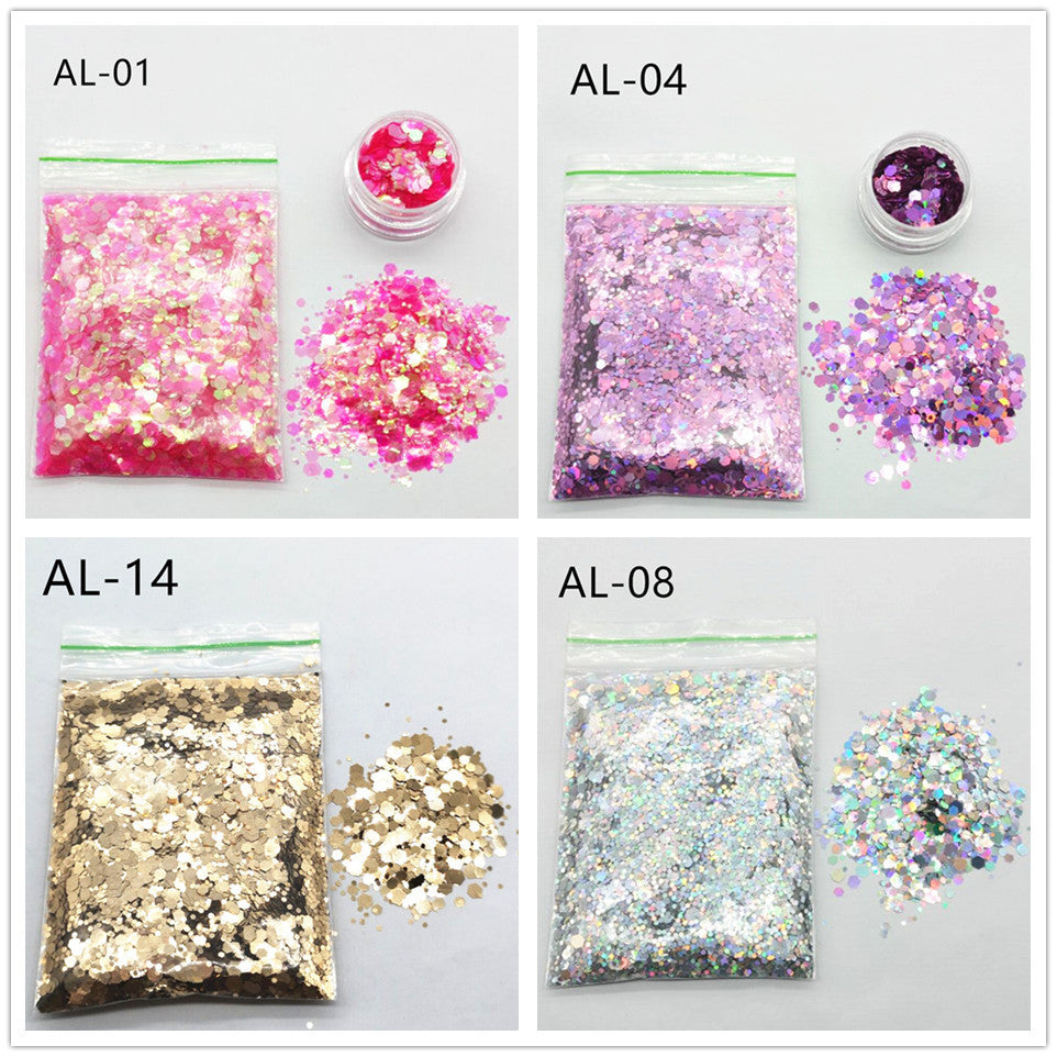 Glittery Sequin Nail Powder for Nail Art and Decoration-Theone Apparel