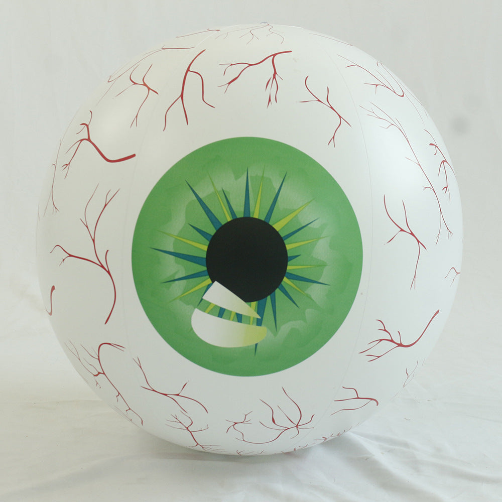 Inflatable PVC Eyeball Decorations with LED Light Inserts-Green-Theone Apparel