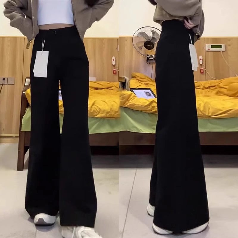 Loose Slimming Straight Pants with Wide-Leg Comfort-Theone Apparel