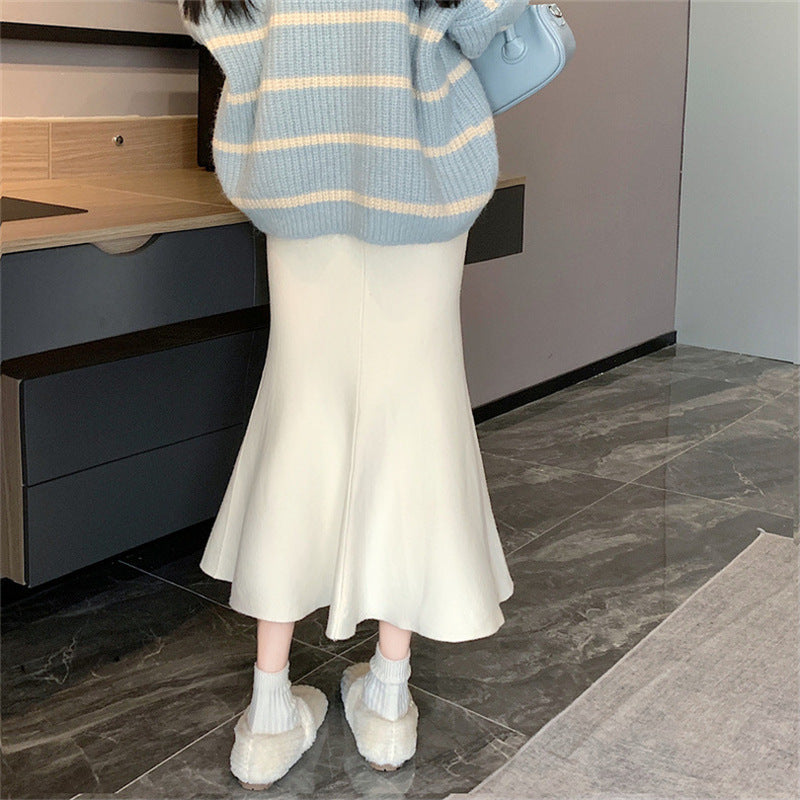 Mid Length A-Line Skirt For Graceful Feminine Style-Theone Apparel