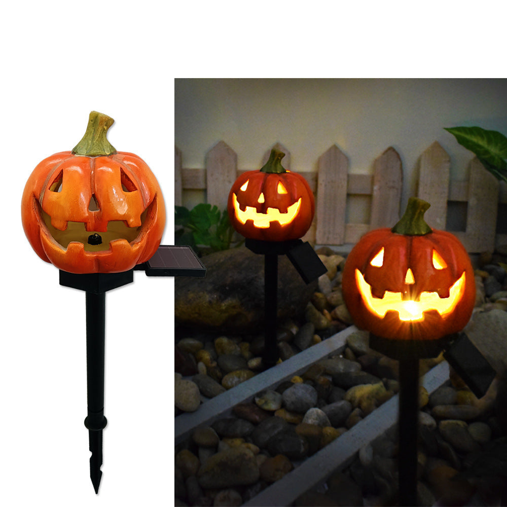 Pumpkin and Witch Hat Halloween Decoration Yard Posts-Big Pumpkin-Theone Apparel