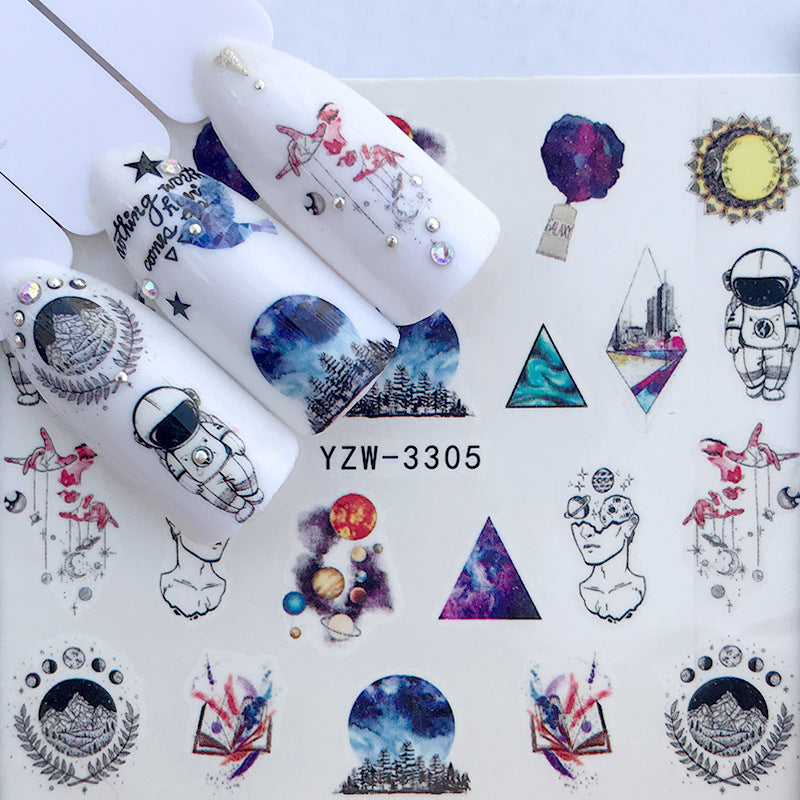 Tropical Beach Nail Sticker and Jewel Adornments for Manicures-F-Theone Apparel