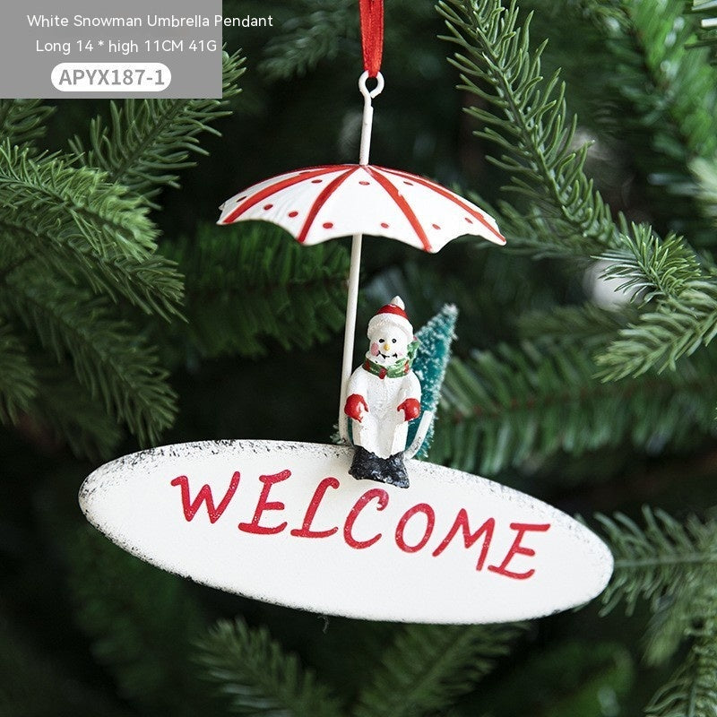Whimsical Hot Air Balloon Hanging Decorations in Many Variations-Snowman Letters 41g-Theone Apparel