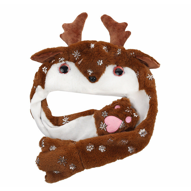 Whimsical Interactive Santa Hat with Long Straps-Theone Apparel