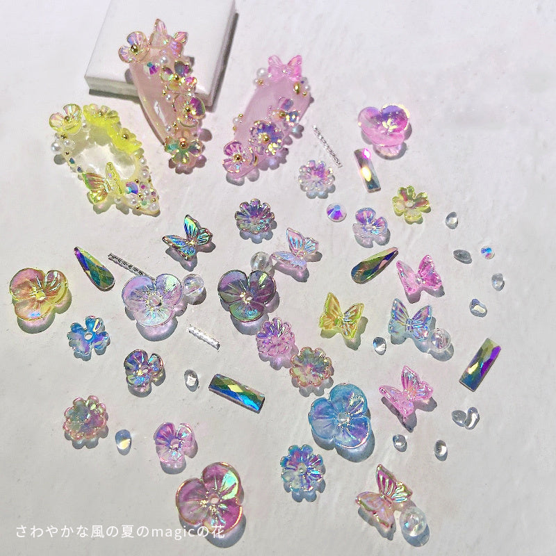 Women's 3D Nail Art Decorations in Iridescent Color Options-Theone Apparel