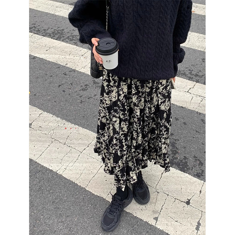 Westerse stijl das geverfde rok voor afslanke casual looks